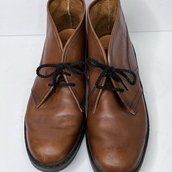 Original Bates Floaters Brown Leather Lace Up Ankle Chukka Boots Men’s Size 10 - Picture 5 of 14